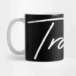 TRASH / Faded Style Typography Design Mug